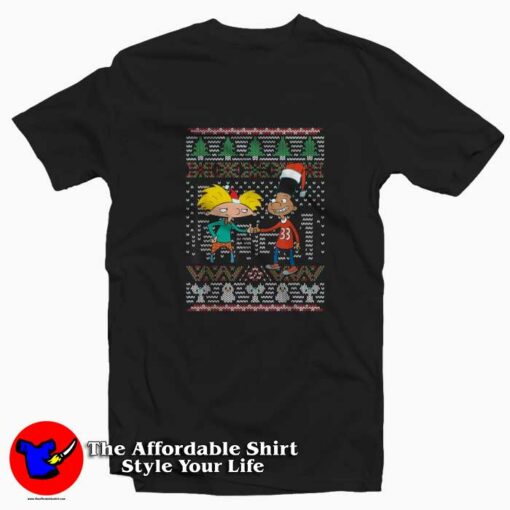 Arnold And Gerald Ugly Christmas Unisex T-shirt On Sale