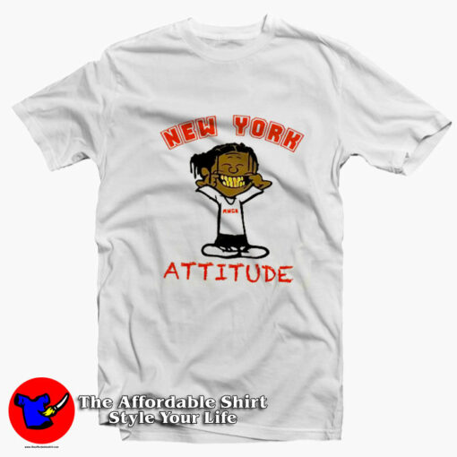 Asap Rocky New York Attitude Graphic T-Shirt On Sale