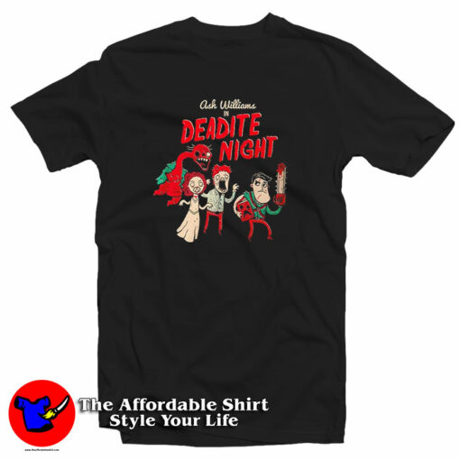 Ash Williams In Deadite Night Evil Dead Movies T-Shirt