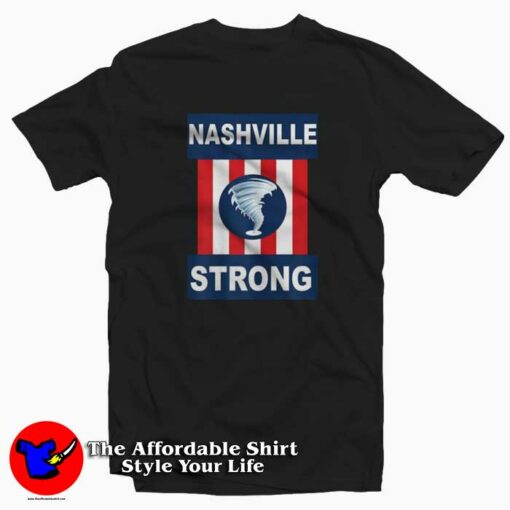 Ashvillestrong Nashville Tornado Graphic T-Shirt Cheap