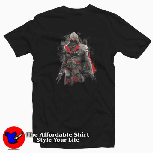 Assassin’s Creed Ezio Auditore Black T-Shirt Cheap