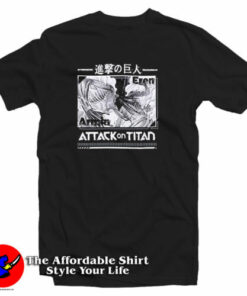 Attack On Titan Eren VS Armin Manga Panel T-Shirt