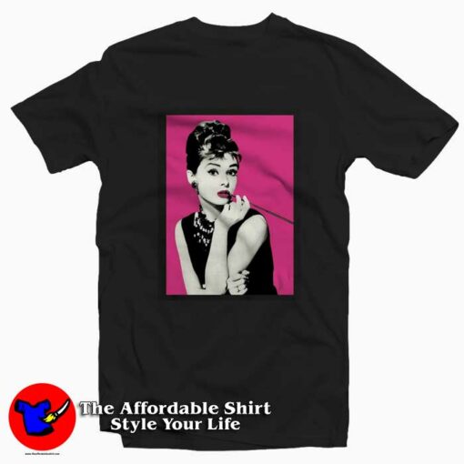 Audrey Hepburn Actress British Unisex T-shirt On Sale