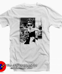 Audrey Hepburn Sunglasses Breakfast T-shirt Cheap Audrey Hepburn Sunglasses Breakfast T-shirt Cheap
