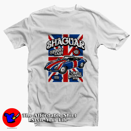 Austin Powers Shaguar Funny James Bond T-Shirt On Sale