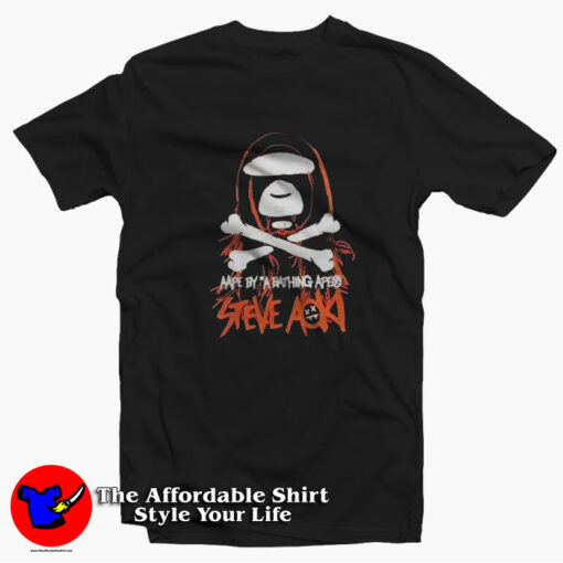 Authentic A Bathing Ape Steve Aoki Unisex T-shirt On Sale