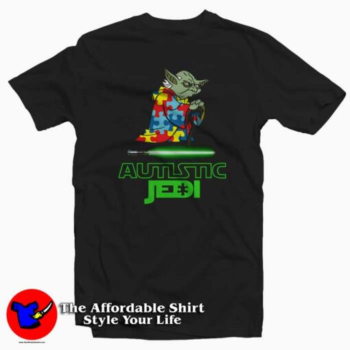 Autistic Jedi Awareness Autism Father Son T-Shirt Cheap