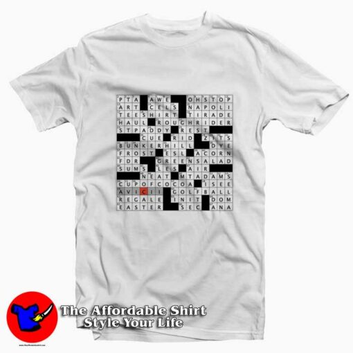 Avicii Stuffed Crossword Clue Graphic T-Shirt On Sale