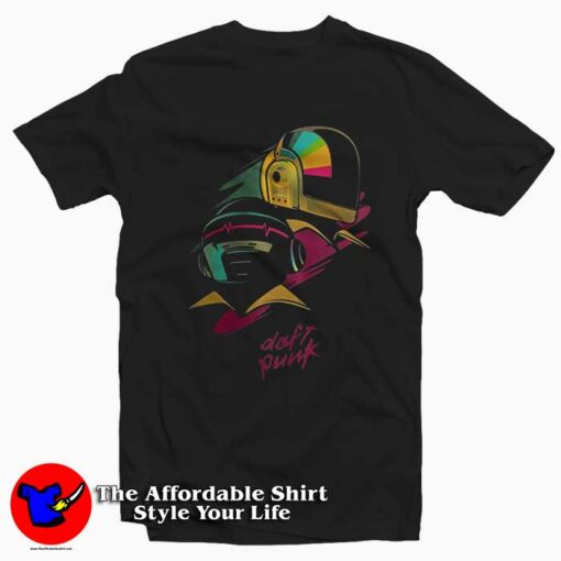 Awesome Daft Punk Retro Unisex Adult T-shirt On Sale