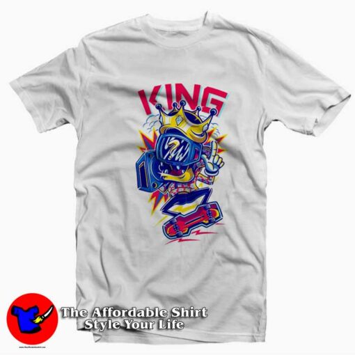 Awesome King Graffiti Art Graphic Unisex T-shirt On Sale