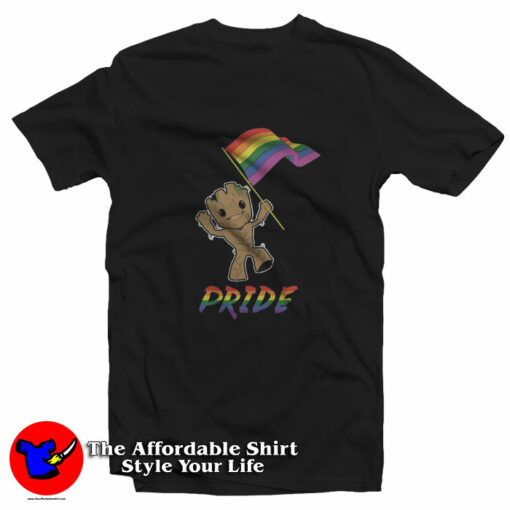 Baby Groot Lgbt Pride Graphic Unisex T-Shirt On Sale