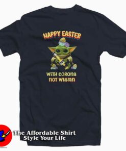 Baby Yoda Happy Easter With Corona T Shirt Trend 1