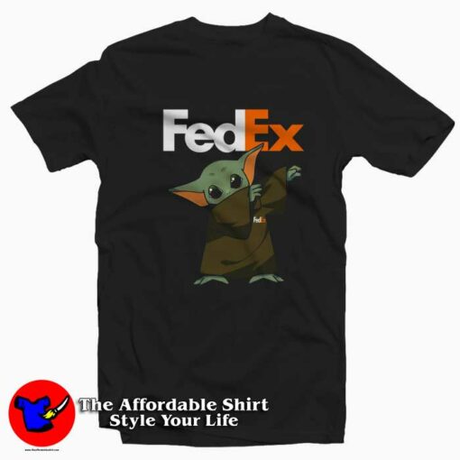 Baby Yoda dabbing Fedex Funny Unisex T-shirt On Sale