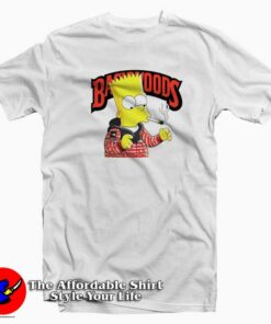 Backwoods Bart Simpson Smoking T-Shirt Cheap Backwoods Bart Simpson Smoking T-Shirt Cheap