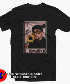 Bad Bunny El Romantico Loteria Style Unisex T-shirt On Sale Bad Bunny El Romantico Loteria Style Unisex T-shirt On Sale