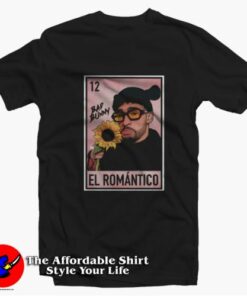Bad Bunny El Romantico Loteria Style Unisex T-shirt On Sale Bad Bunny El Romantico Loteria Style Unisex T-shirt On Sale