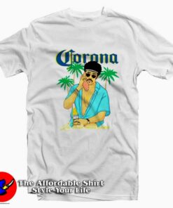 Bad Bunny x Corona Beer Summer Beach T shirt On Sale 1