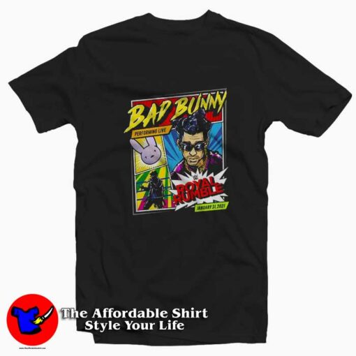 Bad Bunny x Royal Rumble 2021 Special Edition T-shirt On Sale