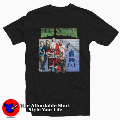 Bad Santa Christmas Funny Unisex T-shirt On Sale