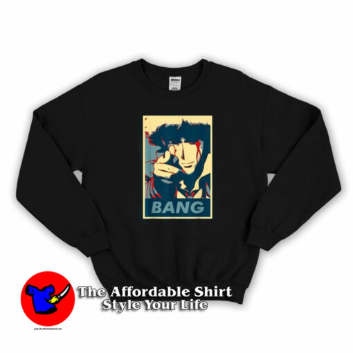 Bang Spike Spiegel Cowboy Bebop Anime Sweatshirt On Sale