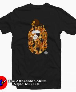 Bape Flame Milo On Big Ape Unisex T-shirt On Sale Bape Flame Milo On Big Ape Unisex T-shirt On Sale