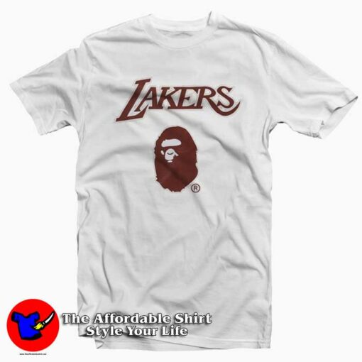 Bape Los Angeles Lakers Jersey Funny T-Shirt Cheap Bape Collection