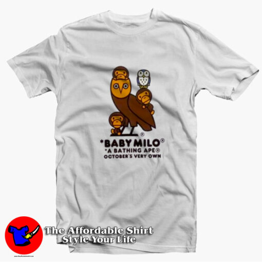 Bape x OVO Baby Milo Collab Unisex T-Shirt On Sale