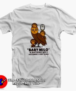 Bape x OVO Baby Milo Collab Unisex T-Shirt On Sale Bape x OVO Baby Milo Collab Unisex T-Shirt On Sale