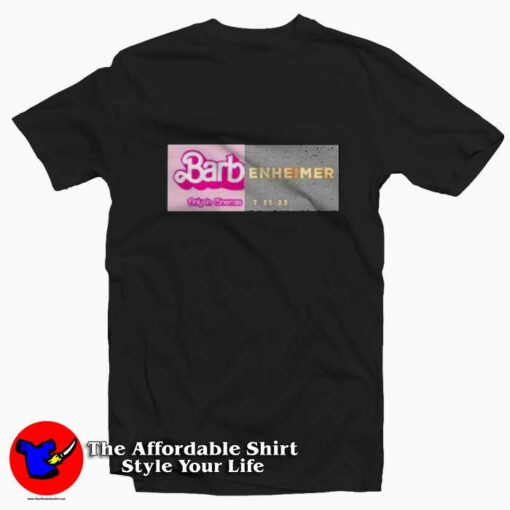 Barbenheimer Only In cinemas Graphic Unisex T-Shirt On Sale