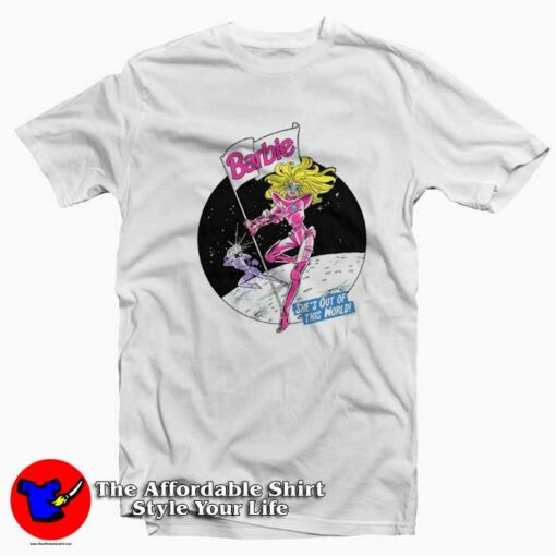 Barbie Moon Out Of This World Graphic Unisex T-Shirt On Sale