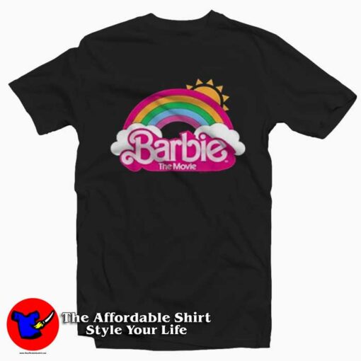 Barbie The Movie Rainbow Graphic Unisex T-Shirt On Sale