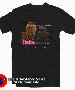 Barbieheimer Active inside You Are Two Wolves T-Shirt On Sale Barbieheimer Active inside You Are Two Wolves T-Shirt On Sale
