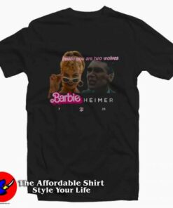 Barbieheimer Active inside You Are Two Wolves T-Shirt On Sale Barbieheimer Active inside You Are Two Wolves T-Shirt On Sale