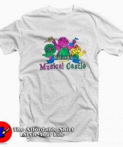 Barney’s Musical Castle Cartoon Vintage T-shirt On Sale Barney’s Musical Castle Cartoon Vintage T-shirt On Sale