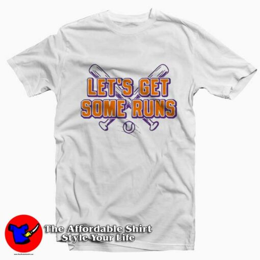 Barstool Sports Let’s Get Some Runs Graphic T-Shirt On Sale