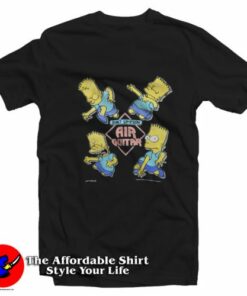 Bart Simpson Air Guitar Vintage 90s Unisex T-Shirt On Sale Bart Simpson Air Guitar Vintage 90s Unisex T-Shirt On Sale
