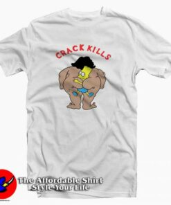 Bart Simpson Crack Kills Simpsons Tee Shirt 1 Bart Simpson Crack Kills Simpsons Tee Shirt 2