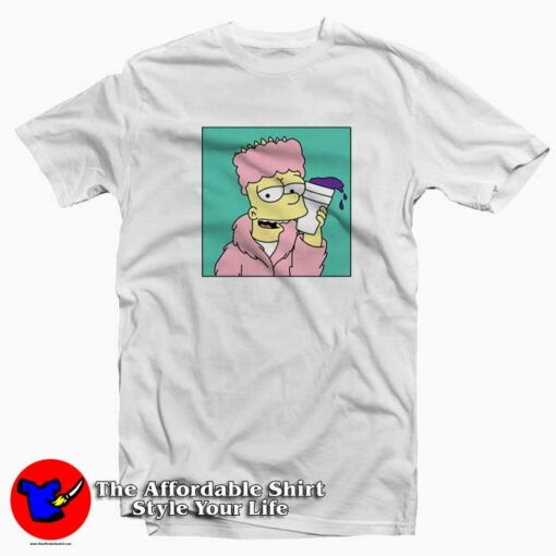 Bart Simpson Lean Funny T-Shirt