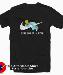 Bart Simpsons Pajamas Just Do It Later T-Shirt On Sale Bart Simpsons Pajamas Just Do It Later T-Shirt On Sale