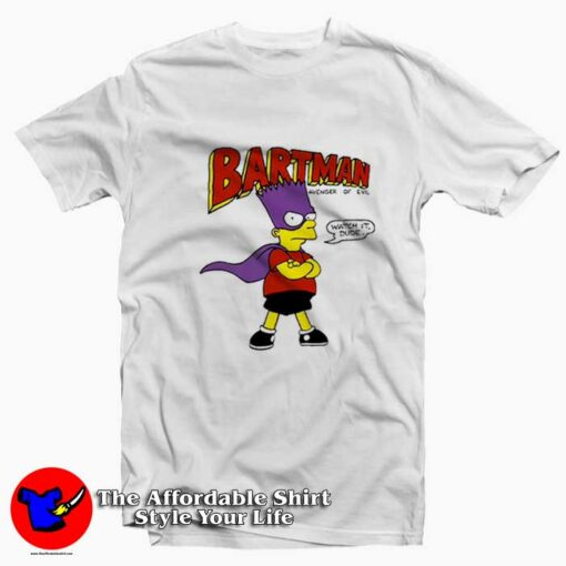 Bartman Avenger of Evil Funny Parody Unisex T-shirt On Sale