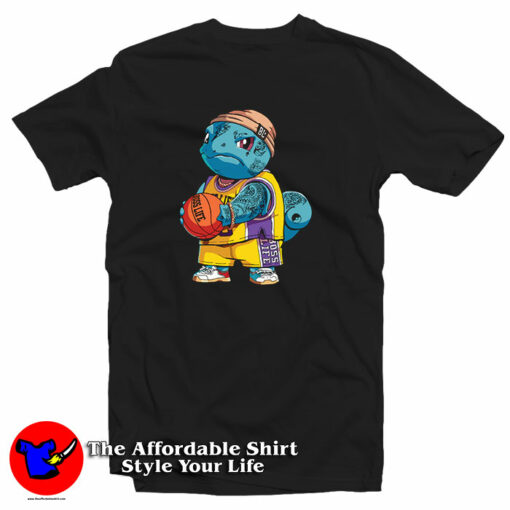 Basketball Squirtle Pokemon T-Shirt