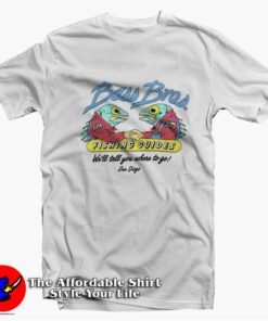 Bass Bros Fishing Guide San Diego California T-Shirt On Sale Bass Bros Fishing Guide San Diego California T-Shirt On Sale
