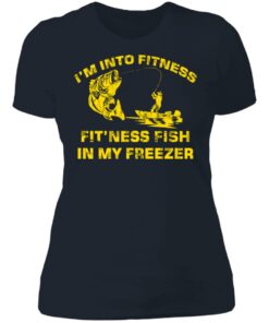 Bass im into fitness fitness fish in my freezer shirt 3