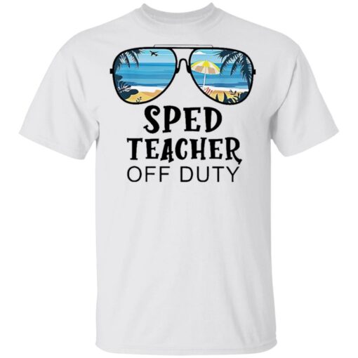 Beach summer sunglasses sped teacher off duty shirt