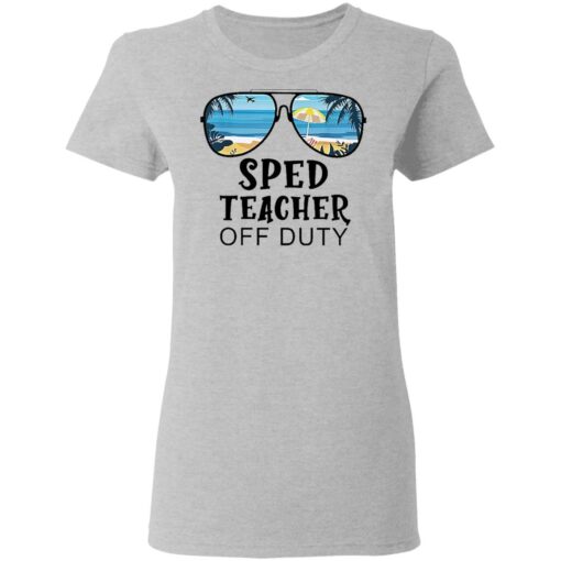 Beach summer sunglasses sped teacher off duty shirt