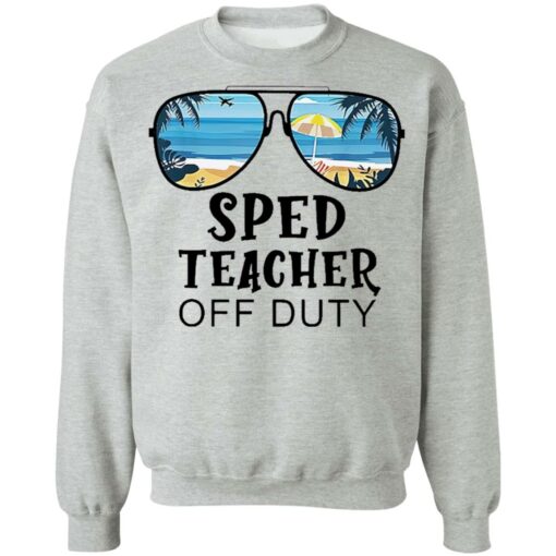 Beach summer sunglasses sped teacher off duty shirt