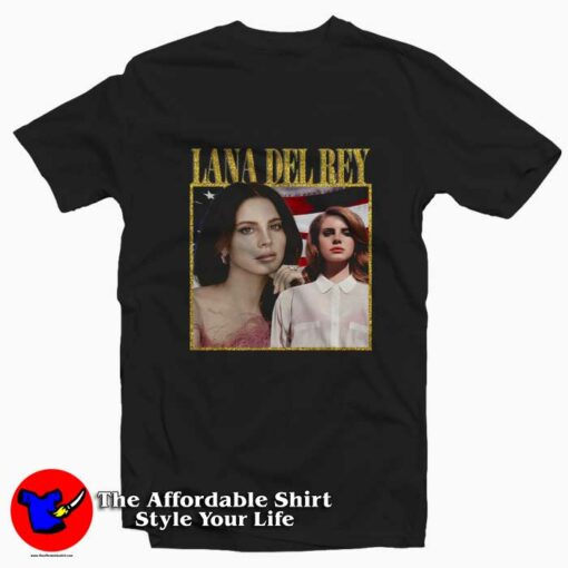 Beautiful Lana Del Rey Pop Singer Vintage T-shirt On Sale