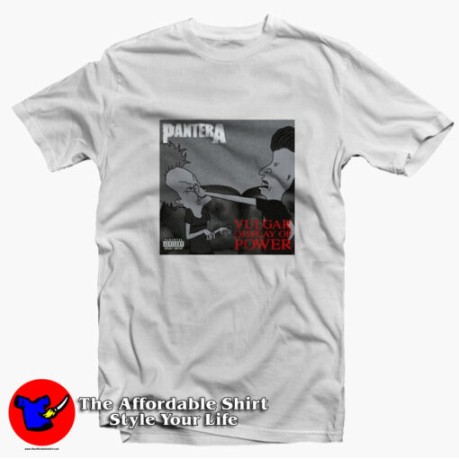 Beavis and Butthead Pantera Vulgar Display of Power T-Shirt On Sale