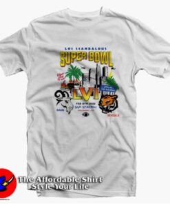 Bengals Vs Rams Super Bowl LVI Graphic T-shirt On Sale Bengals Vs Rams Super Bowl LVI Graphic T-shirt On Sale