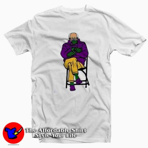 Bernie Mittens Mardi Gras 2021 Unisex T-shirt On Sale